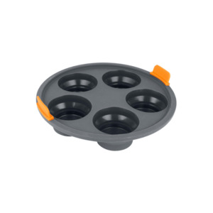 Bakemaster: Bakemaster Reinforced Silicone Mini Muffin 5 Cup Air Fryer Insert 21cm x 4cm