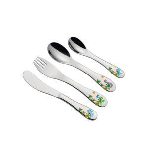 Cilio Children's Dino Cutlery Set 4-Piece