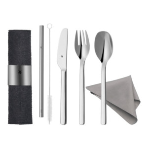 Travel Cutlery: WMF My2Go Travel Cutlery Set with Reusable Straw 8-Piece