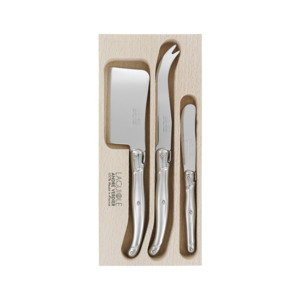 Andre Verdier Laguiole Debutant Cheese Spreader Small Set of 3 Stainless Steel