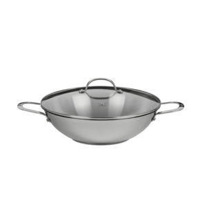 Cookware: Swiss Diamond Premium Steel Induction Wok & Lid 32cm