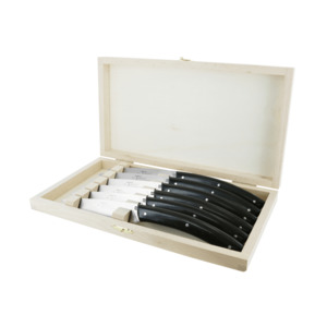 Andre Verdier Le Thiers Elegance Steak Knife Set 6 Piece Ebony
