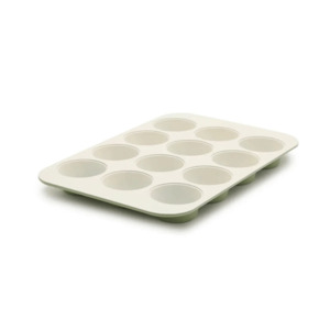 GreenPan Reserve Non-Stick Muffin Pan 12 Cup Sage Green