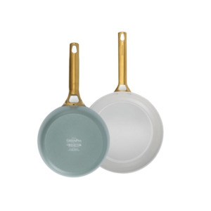 GreenPan Padova Non-Stick Frying Pan Set 26cm + 30cm Smokey Sky Blue