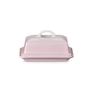Le Creuset Stoneware Butter Dish Shell Pink