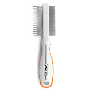 Combs: Wahl Orange/White 2 in 1 Finishing and Flea Comb