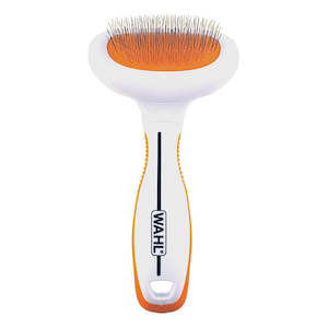 Wahl Orange/White Small Metal Slicker Brush