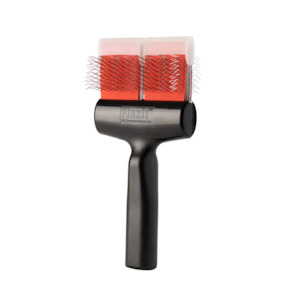 FlexIt Red/Purple Firm Mat Zapper Finishing Combo Brush - Double Width