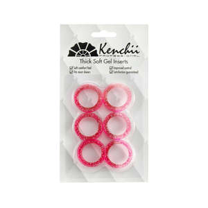Dog Grooming Scissors: Kenchii Thick Finger Inserts Pink
