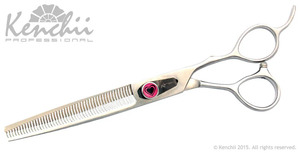 Dog Grooming Scissors: Kenchii Love 7 Inch 46T Thinner (17.78cm)