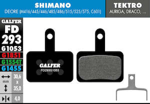 All: Galfer FD292 Brake Pad Standard Compound - Shimano Deore