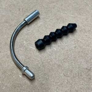 Clarks V-Pipe Brake Cable Guide with Rubber Boot / Each