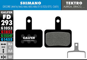 Galfer FD292 Brake Pad Standard Compound - Shimano B05S/Tektro/TRP / Workshop
