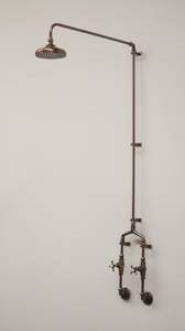 All: Allegro Exposed Pipe Shower - ideal for indoor or outdoor use