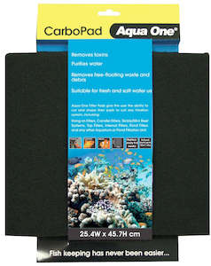 Water Irrigation Accessories: Aqua One Carbo Pad - Self Cut Filter Pad