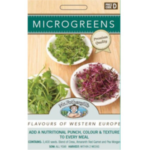 Microgreens 1: Microgreen Seeds - Various