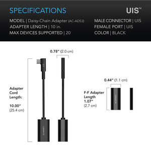 All: AC Infinity UIS 2-in-1 Splitter Daisy Chain Adapter