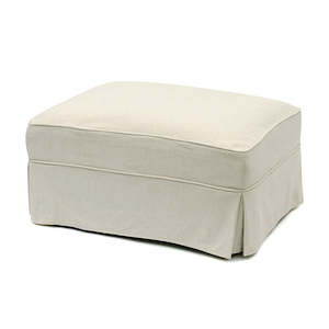 Fabric Sofas: Valencia Ottoman White