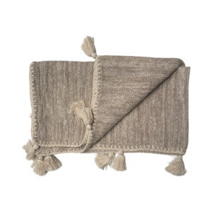 Fullpricehomewares: Natural Throw with Ivory Edging