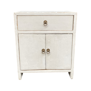 Bedroom: Oriental White Bedside