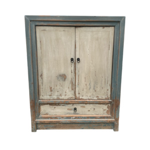 Tall Cabinets: Oriental Painted Cabinet