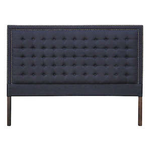 Boston Fabric Headboard Black Coal