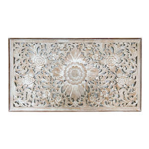 Carved Panel 100x180 Antique White