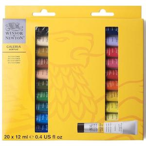 Winsor Newton: Winsor & Newton Galeria 12ml Acrylic Paints Arrival Set Of 20
