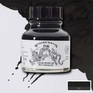 Winsor & Newton Black 30ml Liquid Indian Ink