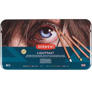 Derwent Lightfast Pencils Tin of 36