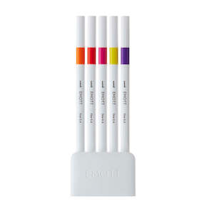 Uni Ball: Uni Emott Everfine 0.4mm Fineliners Set of 5 Passion