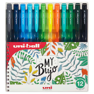 Uni Signo RT1 0.7mm Botanical Retractable Pens Set of 12