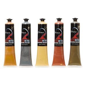 Chroma: Chroma Molten Metals Metallic Paint Set 5 X 75ml