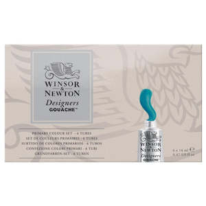 Other Paints: Winsor & Newton Designers 14ml Gouache Paints Primary Set Of 6
