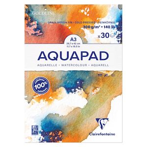 Clairefontaine Goldline Aquapad 300g 30 Sheet