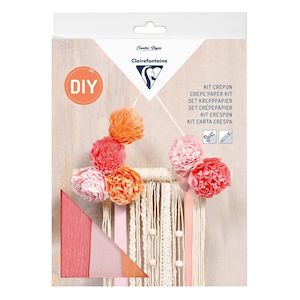 Paper Craft Stamping: Clairefontaine Macrame Decoration Crepe Paper Kit