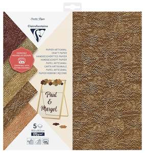 Paper Craft Stamping: Clairefontaine Craft 170gsm 30.5x30.5cm Cutting Paper Pack of 5