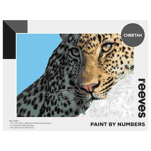 Reeves Paint By Numbers 12x16 Inch Cheetah