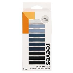 Reeves: Reeves Soft Pastels Set Of 12 Greys