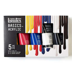 Liquitex Basics 75ml Acrylic Paints Set of 5