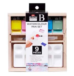 Jasart: Jasart Byron Metallic Watercolour Pan Set Of 9