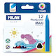 Milan Maxi Triangular Plastipastels Set of 12