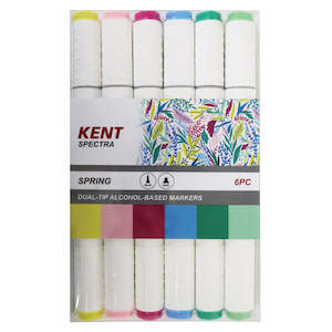 Kent: Kent Spectra Graphic Design Markers Set Of 6 Spring Solours