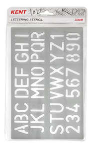Kent: Kent Lettering Stencil 30mm