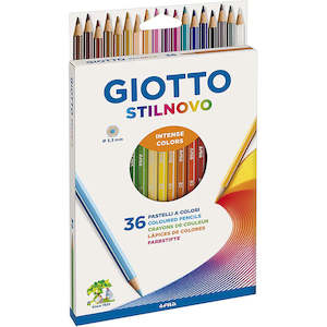 Giotto: Giotto Stilnovo Colouring Pencils Assorted Intense Colours Pack of 36