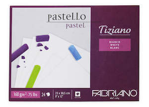 Clearance: Fabriano Tiziano 160gsm 9X12" White Paper Pad