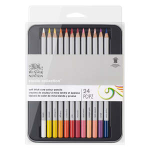 Winsor Newton: Winsor & Newton Studio Coloured Pencils Set of 24