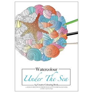 Jasart: Jasart A4 12 Sheets Under The Sea Adult Watercolour Book