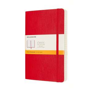 Moleskine: Moleskine Notebook Large Expanded Ruled Scarlet Red Soft