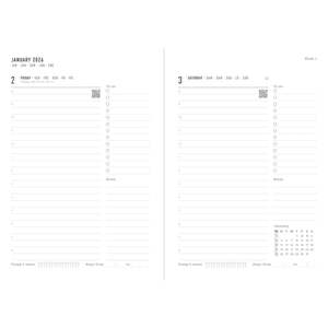 Letts of London Diary Gradient A6 Week to View Blue 2026